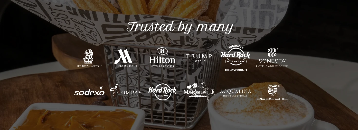Trusted by The Ritz-Carlton, Marriott, Hilton, Trump Hotels, Seminole Hard Rock, Sonesta, Sodexo, Compass Group, Hard Rock Stadium, Margaritaville, Acqualina and Porsche